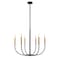 Z-Lite Haylie 6 Light Chandelier, Matte Black & Olde Brass 479-6MB-OBR - alternate 6